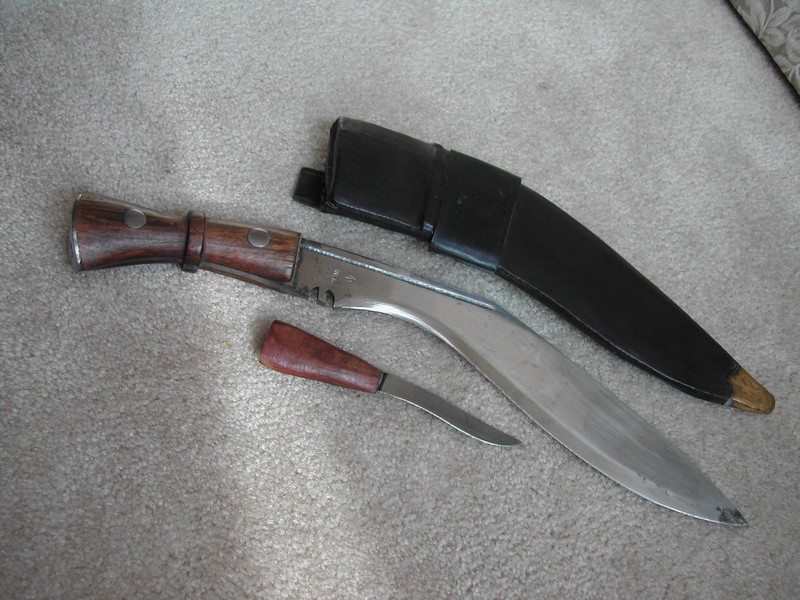 Old Knives /Wood Handles/Leather Sheath