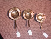 Old English Brass Handled Colanders (set of 3)