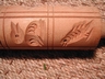 Vintage German Hand Carved Rolling Pin