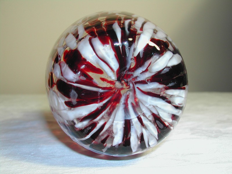 Stunning Victorian Style Glass Pitcher Ruby & White Spatter Over