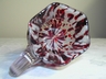 Stunning Victorian Style Glass Pitcher Ruby & White Spatter Over