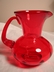 Blenko Ruby Red Hand Blown Art Glass Pitcher
