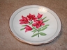 Cranberry Lilies Staffordshire Teacup & Saucer