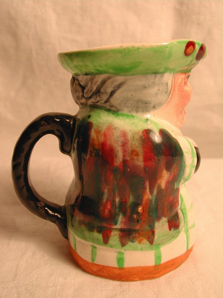 Rare & Small Staffordshire Lady Toby Mug “Shorter,England”
