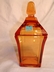 Wonderful Amber Viking Dish & Lid With Finial