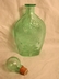 Old Liberty Green Glass Decanter Eagle