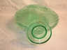 Old Liberty Green Glass Decanter Eagle