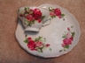 Adorable Victorian Sandwich Tray & Tea Cup Roses