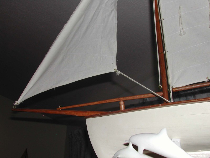 Old Wooden Pond Yacht Sailboat Dingy