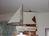 Old Wooden Pond Yacht Sailboat Dingy