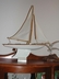 Old Wooden Model Sailboat Atlantic Boats by Leeman