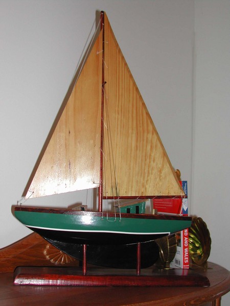 Old Wood Sailboat Model Wood Sails