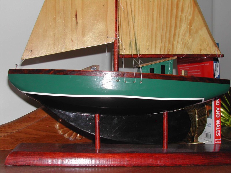 Old Wood Sailboat Model Wood Sails