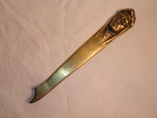 Vintage Brass Indian Bust Letter Opener