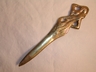 A Vintage Brass Art Nouveau Nude (Lady Godiva) Letter Opener