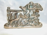 Little Vintage English Brass Horse/Rider Letter Holder