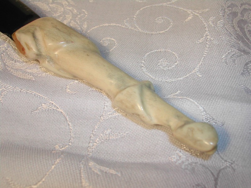 A Vintage Americana Beleen and Antler Nome Alaska Letter Opener