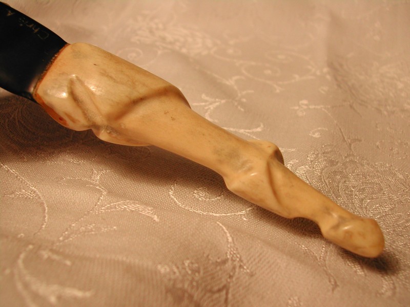 A Vintage Americana Beleen and Antler Nome Alaska Letter Opener