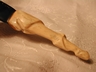 A Vintage Americana Beleen and Antler Nome Alaska Letter Opener