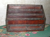 Vintage French Wooden Letter Box