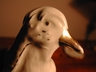 Vintage Pair of Czechoslovakian Porcelain Quail Figurines