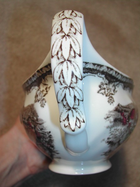 Old English Transfer ware Gravy Boat