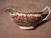 Old English Transfer ware Gravy Boat