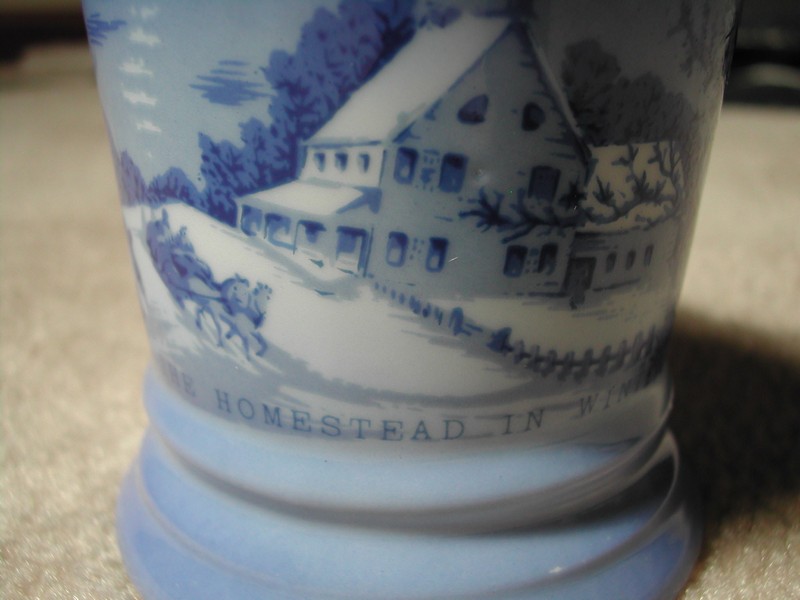 Vintage Currier & Ives Shaving Mug