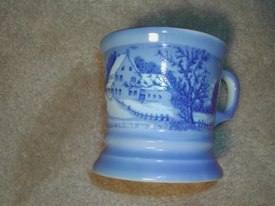 Vintage Currier & Ives Shaving Mug