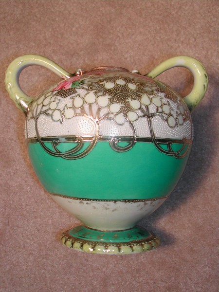 Nippon Art Nouveau Moriage Vase