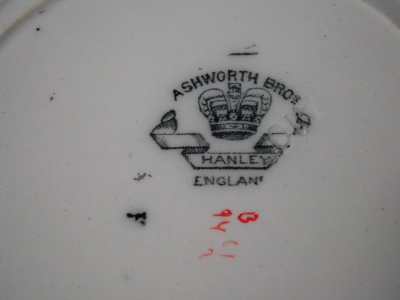 Ashworth Bros. Hanley England Bird Plate c.1862-1890