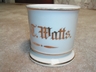 Handsome Vintage Limoges Style "W T Watts." Shaving Mug