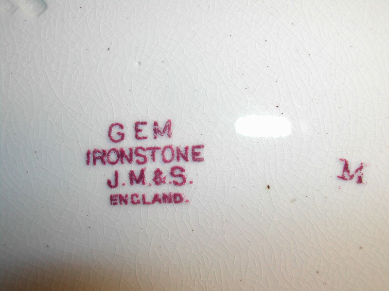 JM & S Mulberry Ironstone Plate England
