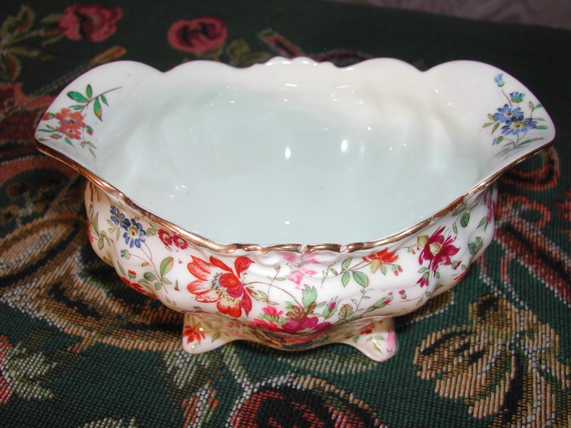 Vintage Hammersley & Co. Chintz Cream & Sugar (England-signed)