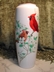 Fukagawa Collection Cardinal & Dogwood Vase Gold Rim