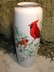 Fukagawa Collection Cardinal & Dogwood Vase Gold Rim
