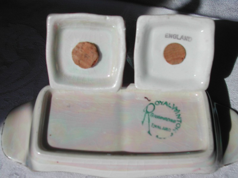 Royal Winton Grimwades Chintz Salt & Pepper Set Roses