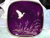 Rosenthal Germany Cobalt Blue Gold Fine China Plate Goose