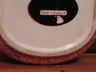 Vintage English Red & White Chintz Biscuit Jar/Lid