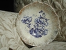 English D.B. & Co. Blue/White Poppy Porridge Bowl