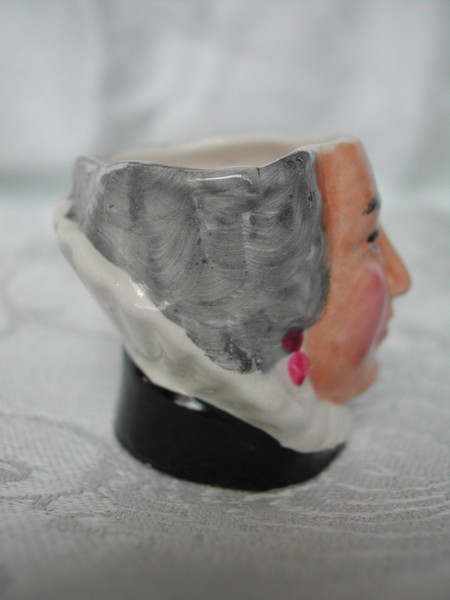 Miniature Queen Elizabeth Toby Jug Snelware England
