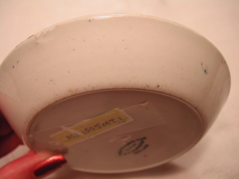 M C Edmiston England Blue & White Alphabet Coaster