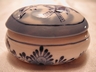 Delft Holland Blue & White Hand Painted Trinket Box Oval