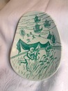 Nymolle Art Faience Hoyrup Pear Shape Pin Dish Denmark