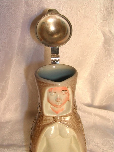 A Wine Stein / Pitcher Art Pottery Nude Female King Germany