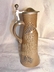 A Wine Stein / Pitcher Art Pottery Nude Female King Germany