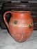 Vintage French Redware Milk Pitcher