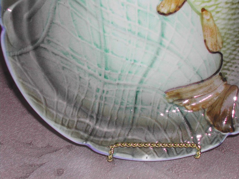 Fish & Net Hispania Majolica Plate Spain