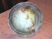Fish & Net Hispania Majolica Plate Spain