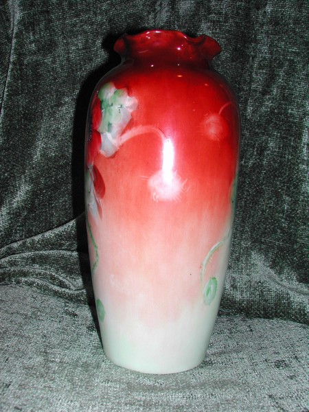 A Vintage Hand Painted Imperial PSL Poppy Vase